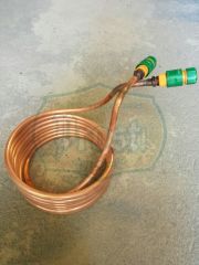 Serpentín de cobre de 7,5mt de largo y d:1/2