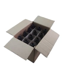 Caja con separadores para 12 botellas de 330cc