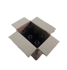 Caja sin separadores para 6 botellas de 330cc
