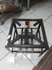 Fogón de alta presión cruz 30x30 c/soporte bajo