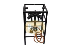 Fogón de alta presión cruz 25x25cm c/soporte alto