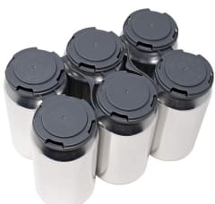 Set de 10 six pack para latas