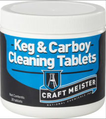 Tabletas de limpieza para Barriles y Fermentadores