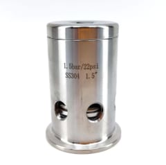 Válvula de alivio inox. Triclamp 1,5