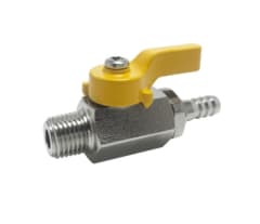 Válvula de bola para regulador de CO2