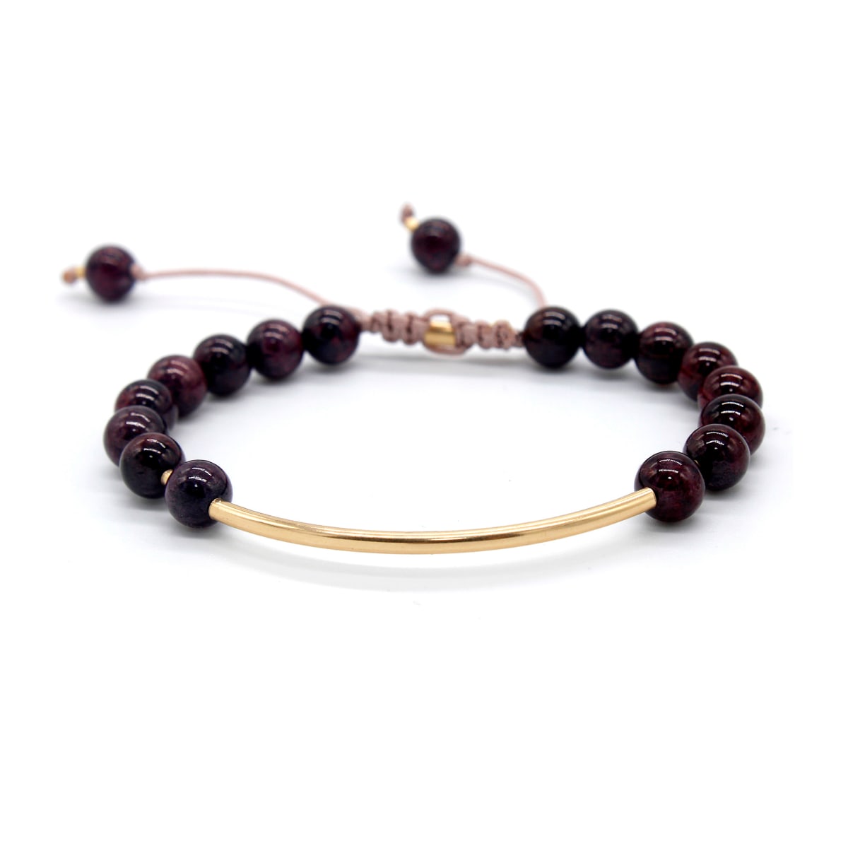 Pulsera Orianna S Rodonita Tubito GOLD FILLED 14/20KT Pulsera Orianna S Rodonita Tubito GOLD FILLED 14/20KT