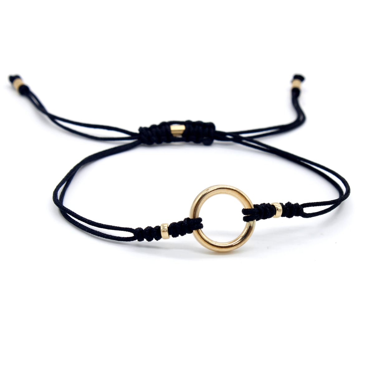 Pulsera Karma S Negro Gold Filled 14/20kt Pulsera Karma S Negro Gold Filled 14/20kt