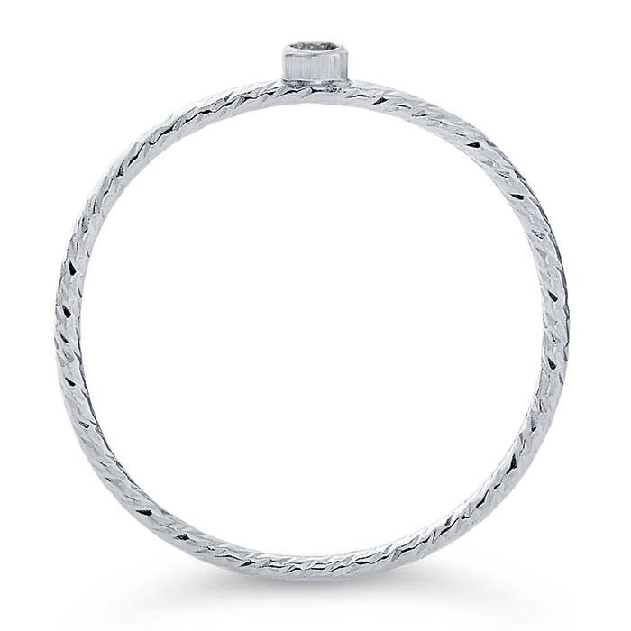 Anillo Chiara Morado T6 Textura PLATA 925 Anillo Chiara Morado T6 Textura PLATA 925
