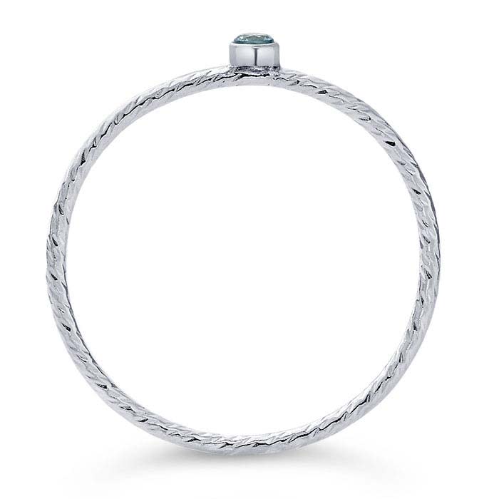 Anillo Chiara Celeste T7 Textura PLATA 925 Anillo Chiara Celeste T7 Textura PLATA 925