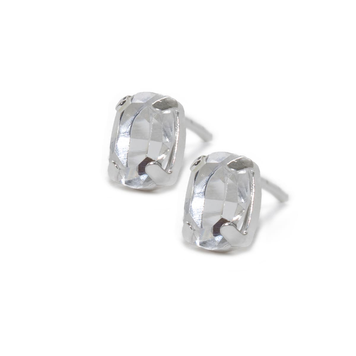 *Arete Chispita Oval Cristal Swarovski Trp 8MM PLATA 925* *Arete Chispita Oval Cristal Swarovski Trp 8MM PLATA 925*