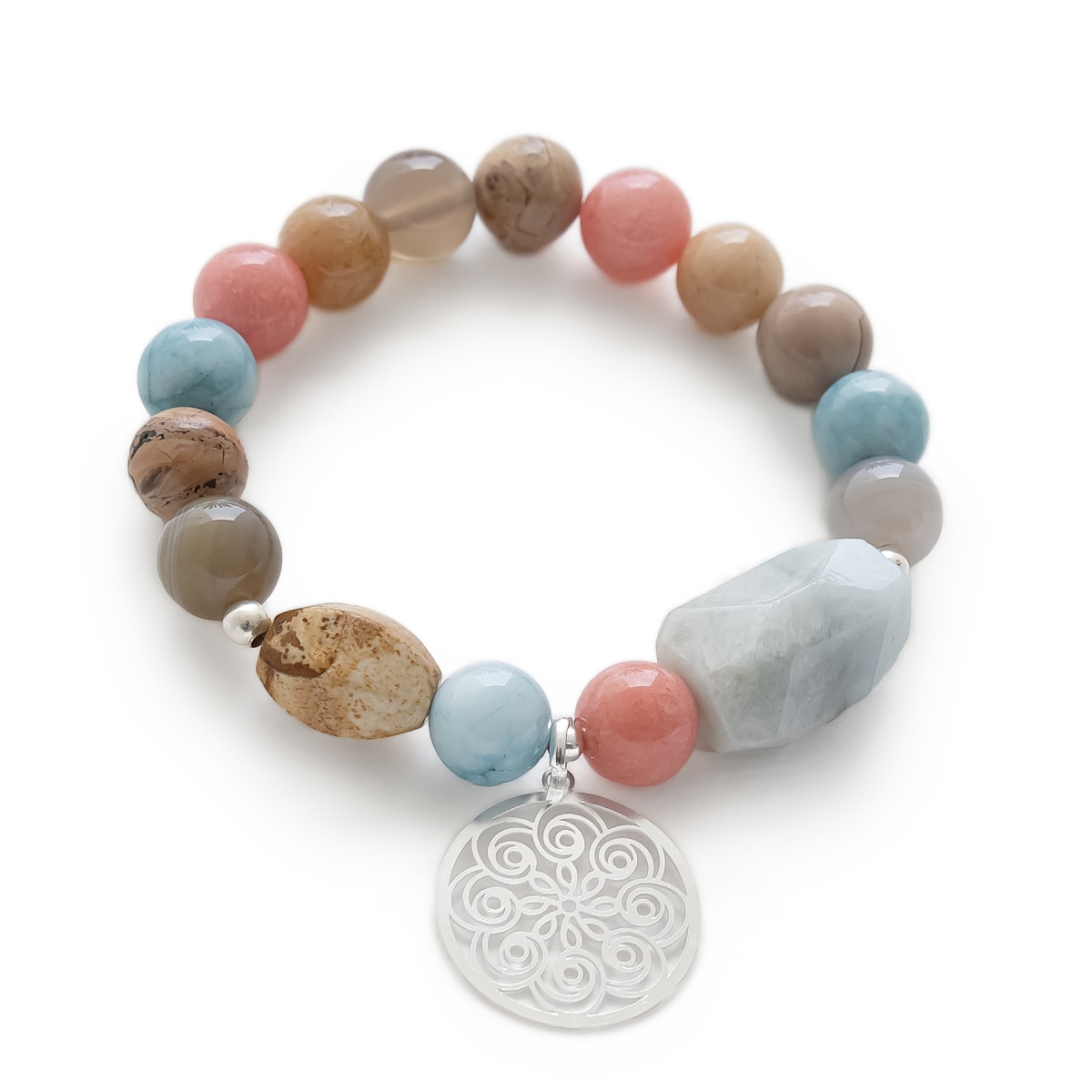 Pulsera Kory Mix Frios Dj Mandala O PLATA 925 Pulsera Kory Mix Frios Dj Mandala O PLATA 925