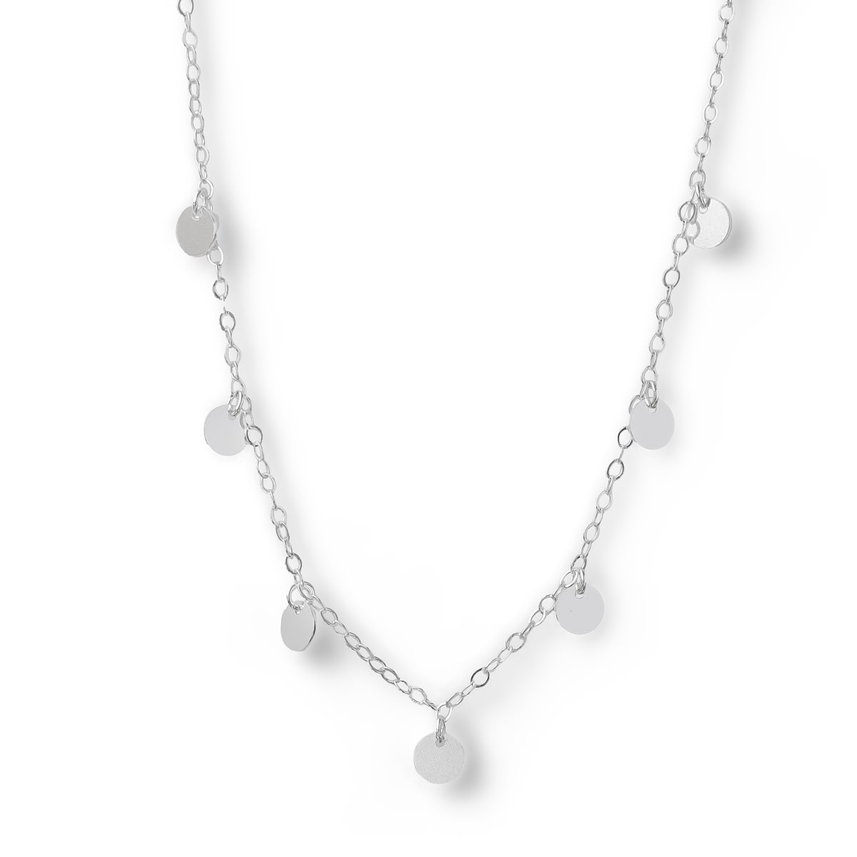 COLLAR PLAQUITAS EN CASCADA PLATA 925 COLLAR PLAQUITAS EN CASCADA PLATA 925
