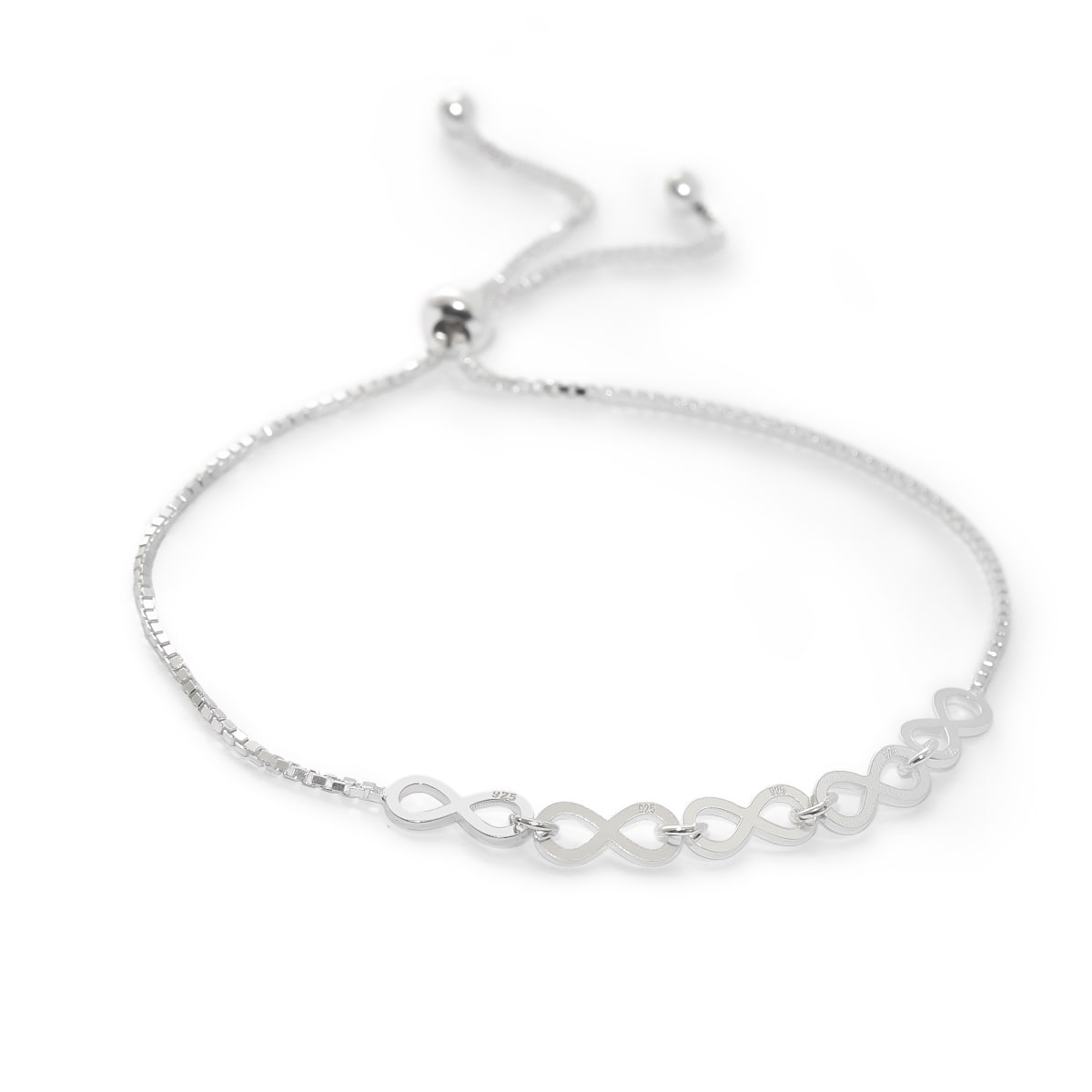 Pulsera 5 Infinitos PLATA 925 Pulsera 5 Infinitos PLATA 925