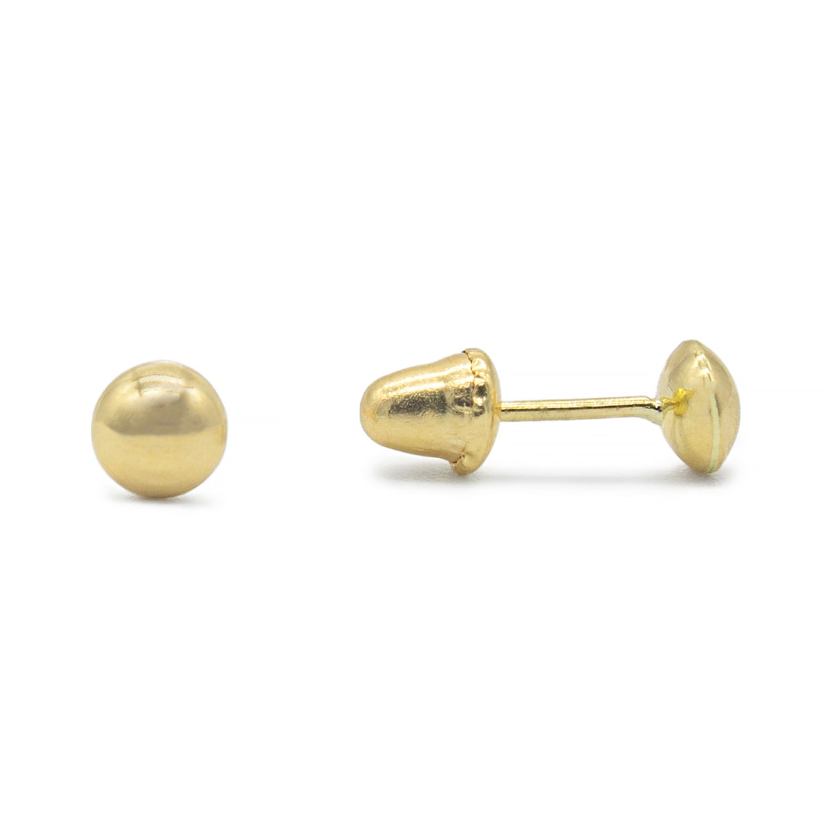 Arete Abridor Mini Lentejita Oro 18Kt Arete Abridor Mini Lentejita Oro 18Kt