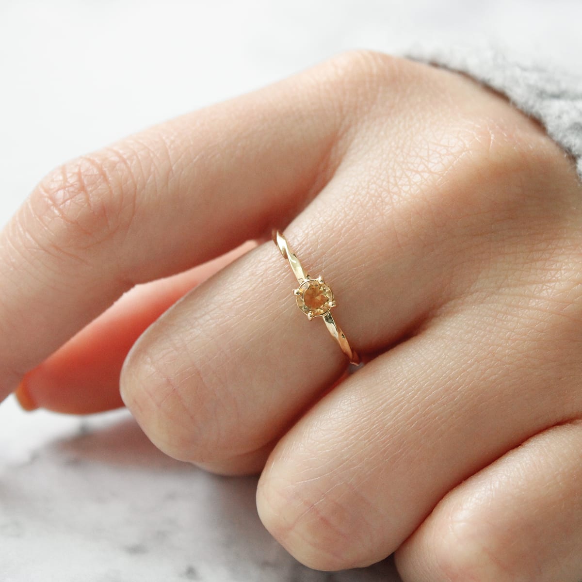 *Anillo Leonore Citrino ORO 18K AUAM* *Anillo Leonore Citrino ORO 18K AUAM*