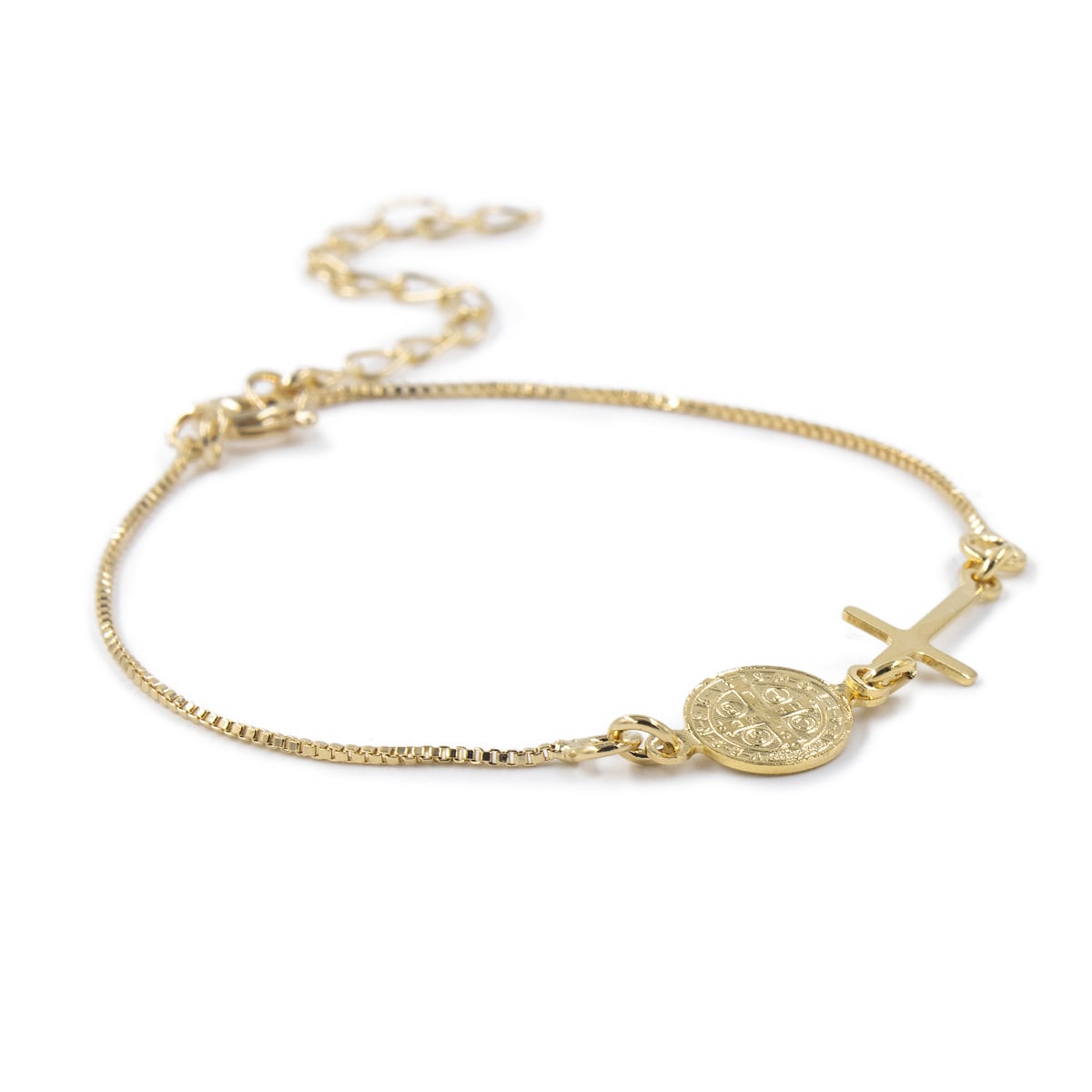 PULSERA SAN BENITO LAMINADO EN ORO 18/20 M PULSERA SAN BENITO LAMINADO EN ORO 18/20 M