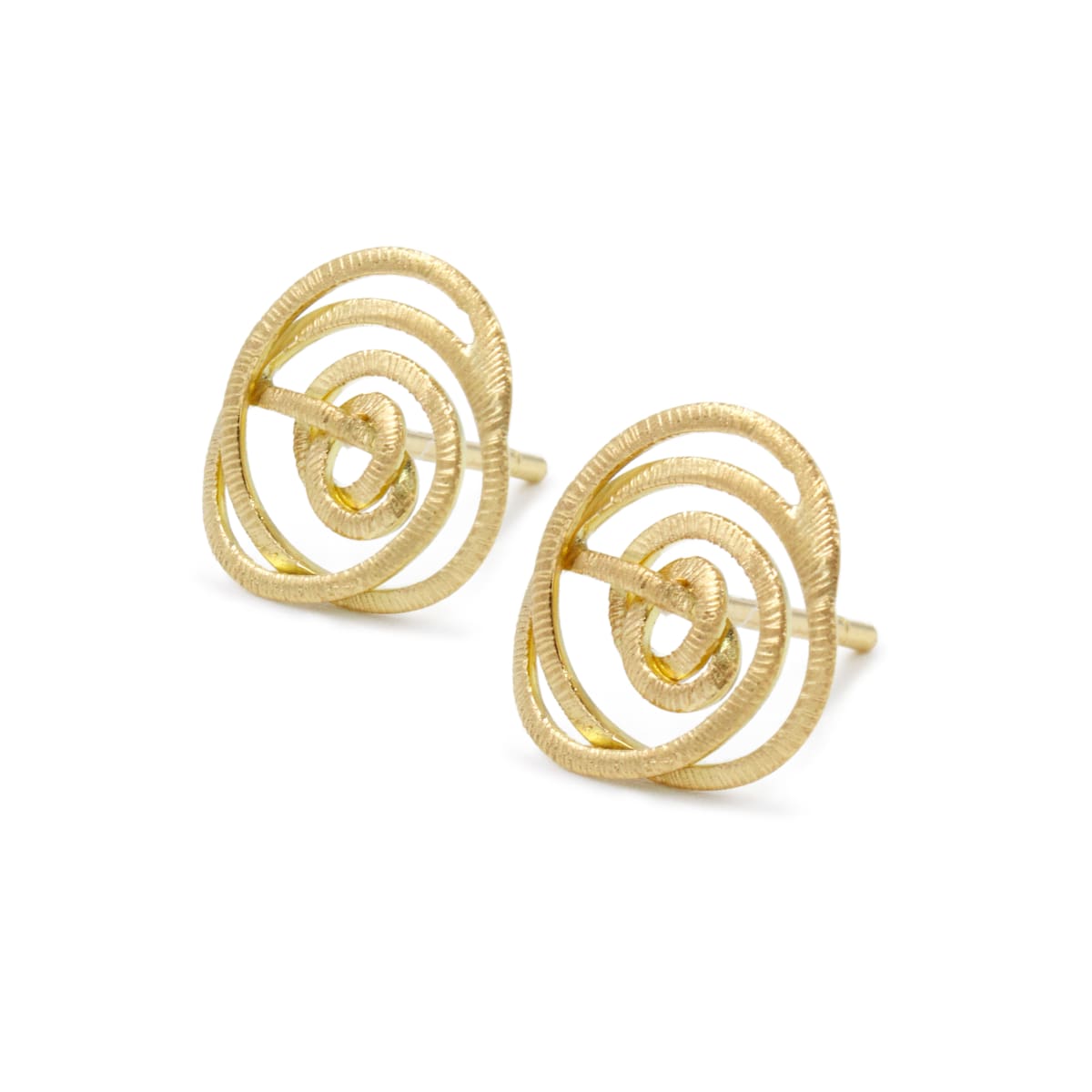 Arete Nudo Rayos Oro 18 Kt Arete Nudo Rayos Oro 18 Kt