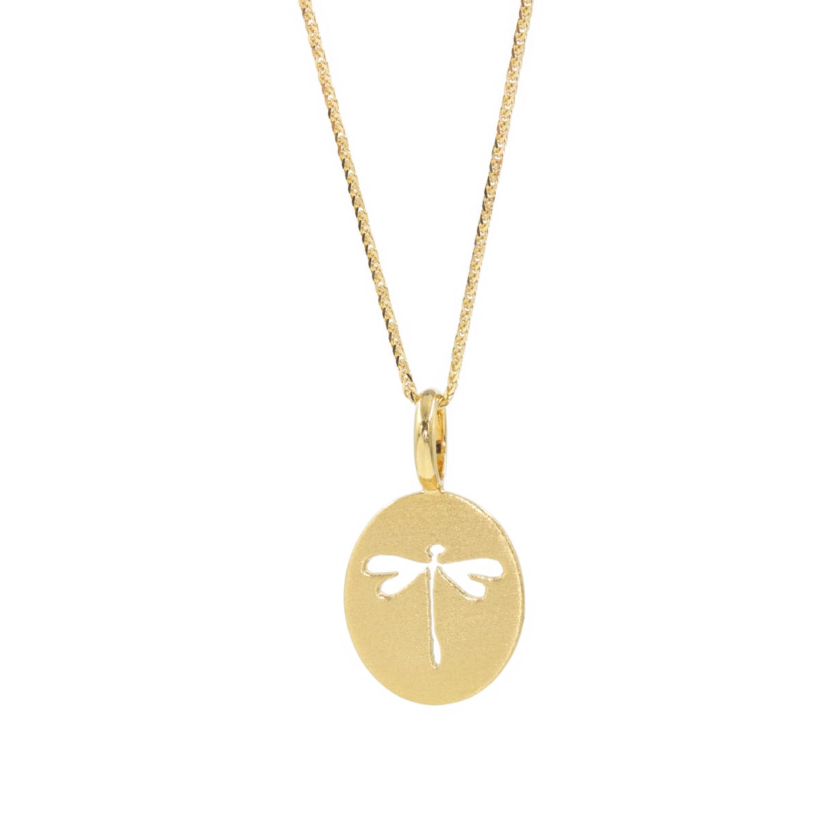 Dije placa con Libelula ORO 18KT Dije placa con Libelula ORO 18KT