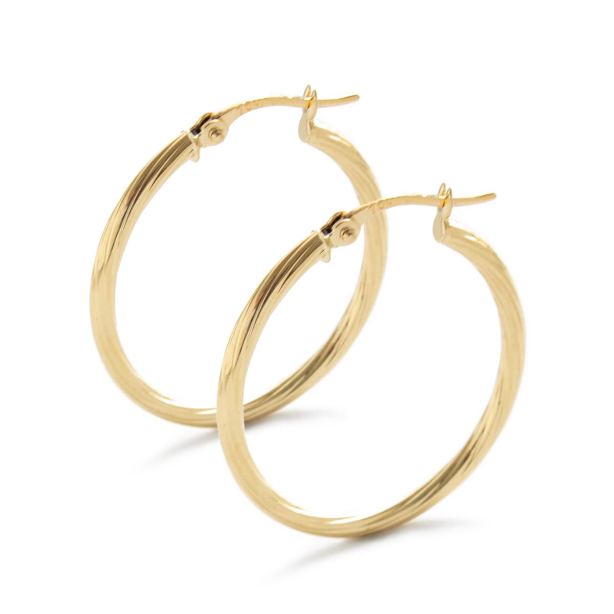 *Argolla Hebra Delgada 25MM ORO 18KT* *Argolla Hebra Delgada 25MM ORO 18KT*