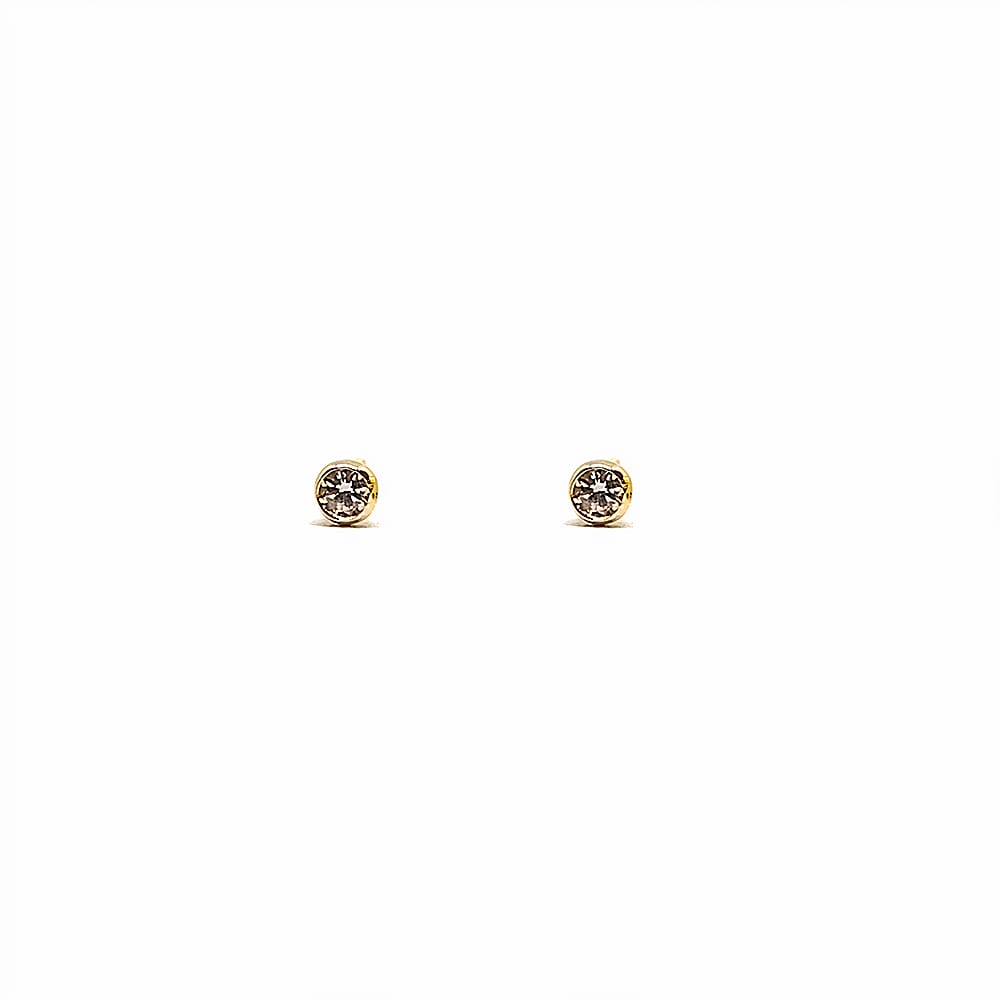Arete Abridor Punto de Luz Oro 18 Kt Arete Abridor Punto de Luz Oro 18 Kt