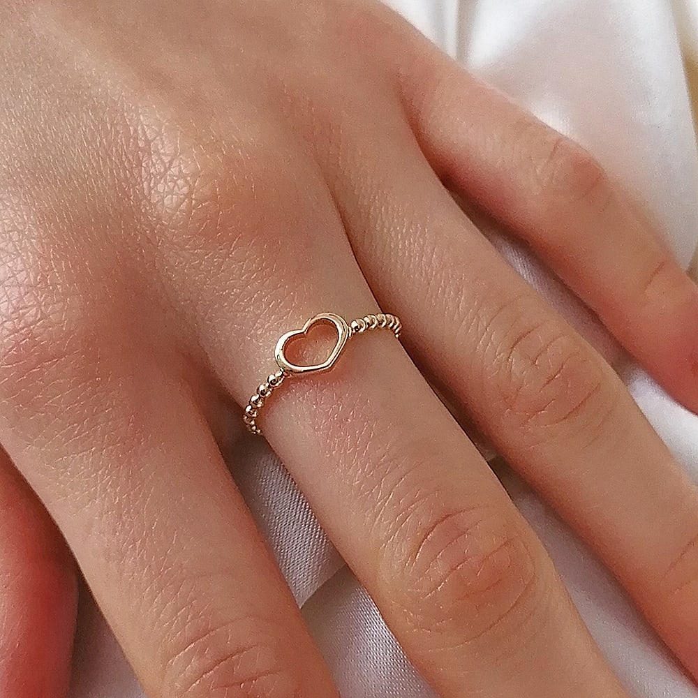 Anillo Corazon Calado Oro 18Kt Anillo Corazon Calado Oro 18Kt