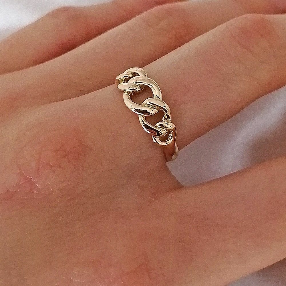 Anillo Eslabon Oro 18Kt Anillo Eslabon Oro 18Kt