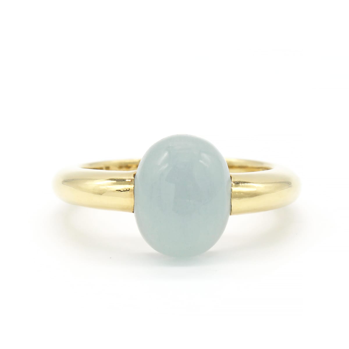 Anillo Pave Cuarzo Aguamarina 18 Kt Anillo Pave Cuarzo Aguamarina 18 Kt