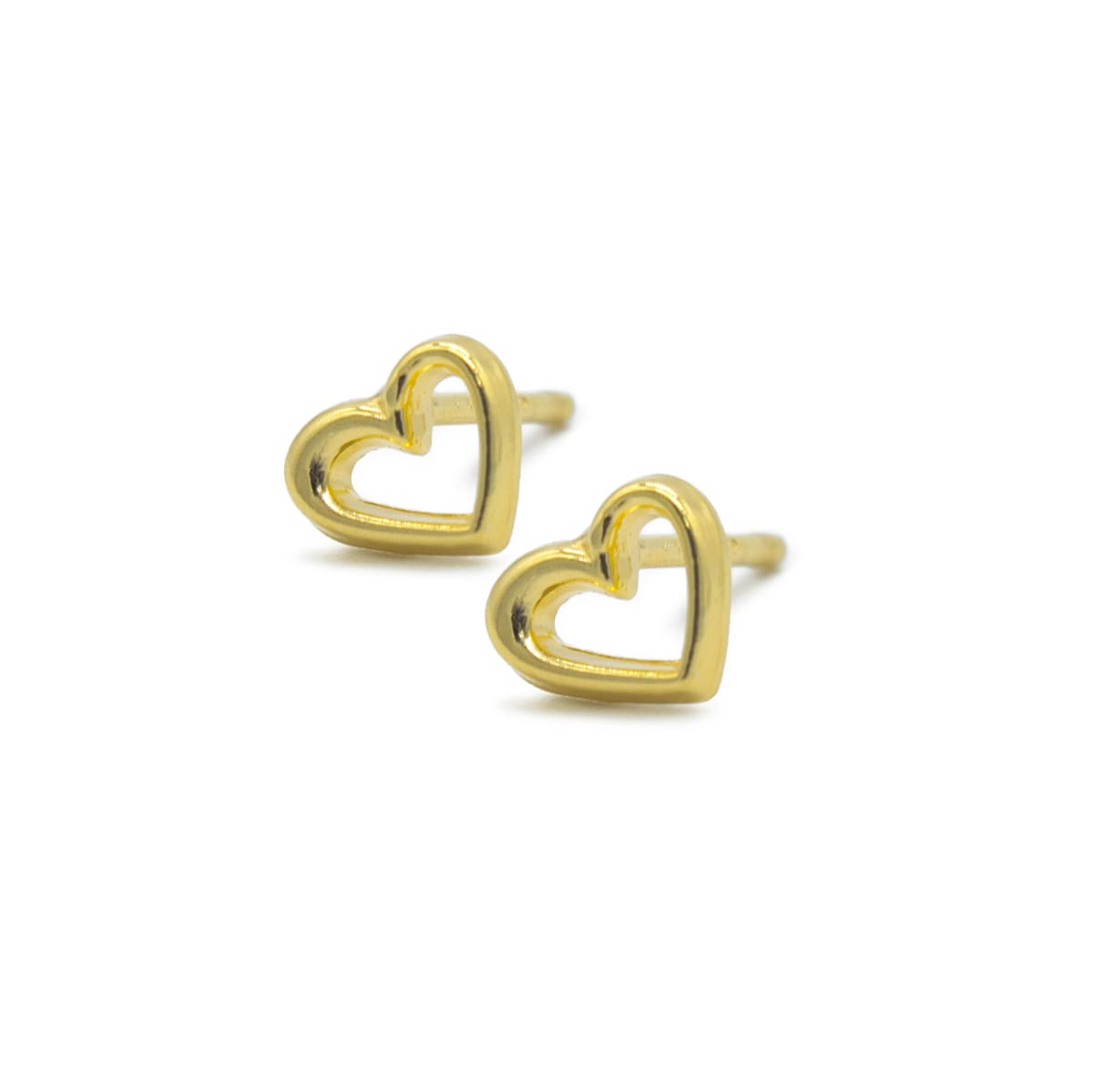 Arete Corazón Calado LAMINADO EN ORO 18/20 MICRAS Arete Corazón Calado LAMINADO EN ORO 18/20 MICRAS
