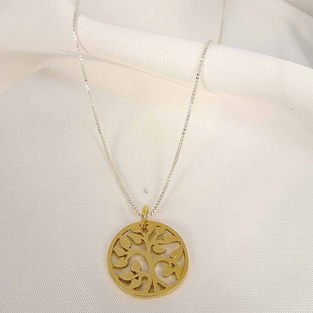 COLLAR ARBOL DE LA VIDA 45CM PLATA 925/VERMEIL 14 KT COLLAR ARBOL DE LA VIDA 45CM PLATA 925/VERMEIL 14 KT