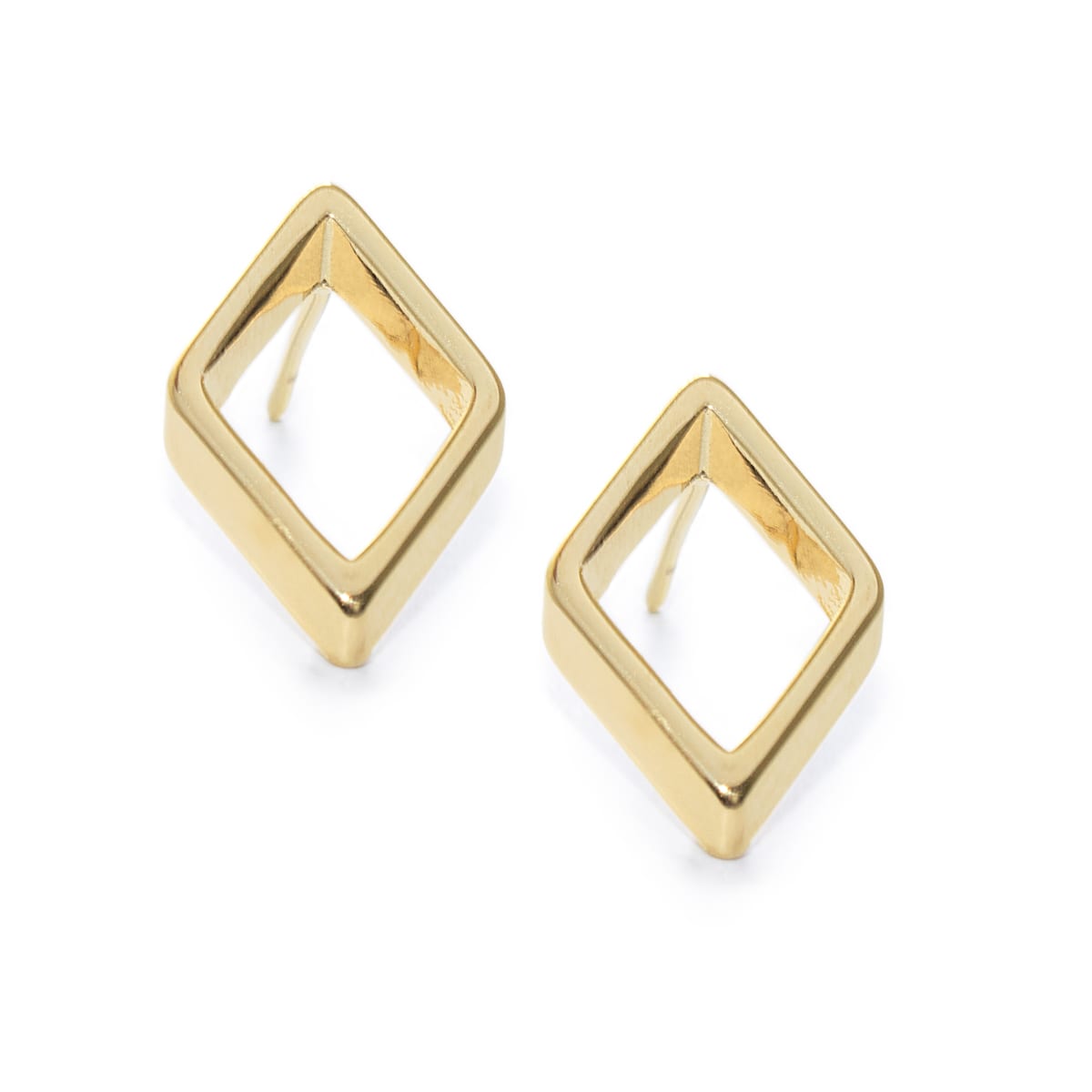Arete Rombo LAMINADO EN ORO 18/20 MICRAS Arete Rombo LAMINADO EN ORO 18/20 MICRAS