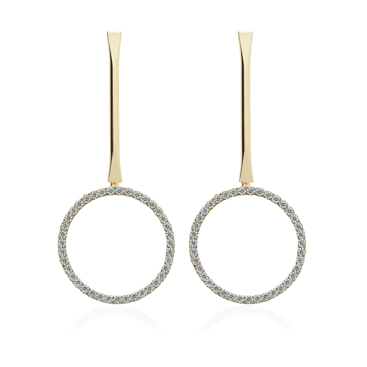 Arete Esfera de Cristal SW LAMINADO EN ORO 18/20 M Arete Esfera de Cristal SW LAMINADO EN ORO 18/20 M