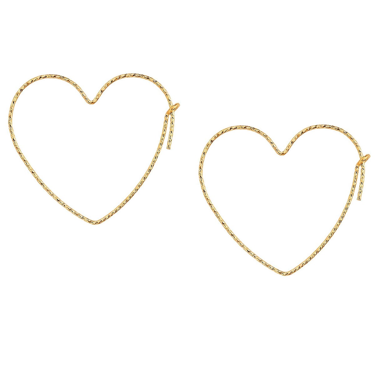 Argollas Loved Textura 40MM GOLD FILLED 14/20KT Argollas Loved Textura 40MM GOLD FILLED 14/20KT