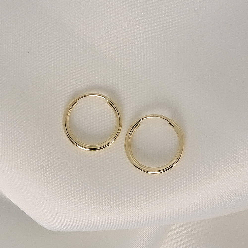 Argolla Hoop Pia 12MM GOLD FILLED 14/20 KT Argolla Hoop Pia 12MM GOLD FILLED 14/20 KT