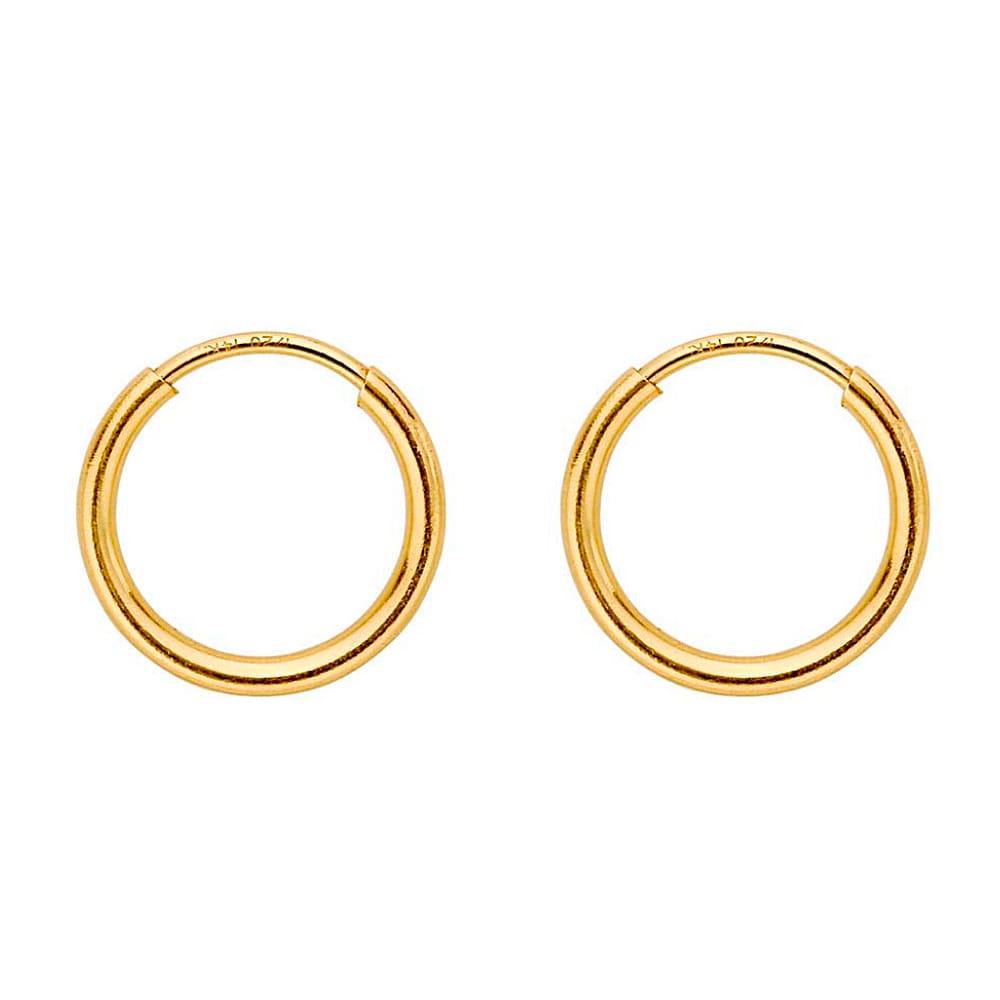 Argolla Hopp Pia 14MM GOLD FILLED 14/20 KT Argolla Hopp Pia 14MM GOLD FILLED 14/20 KT