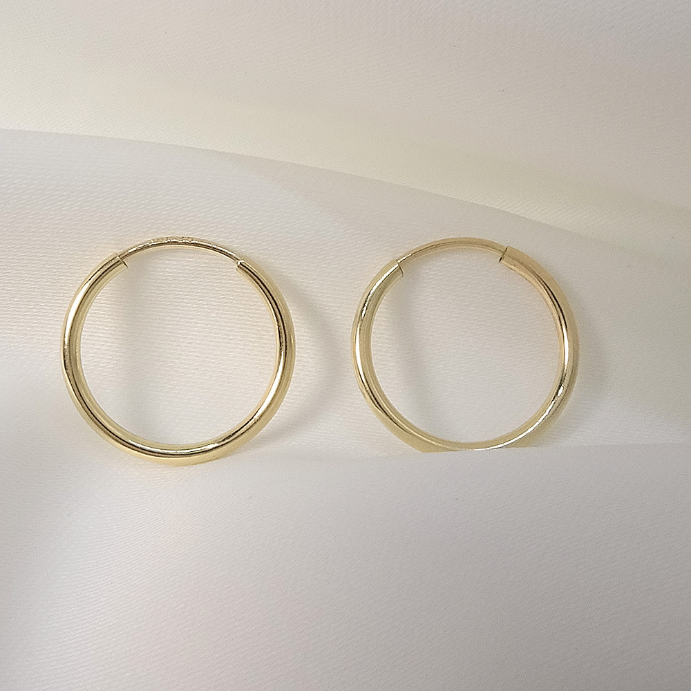 Argolla Hoop Pia 14MM GOLD FILLED 14/20 KT Argolla Hoop Pia 14MM GOLD FILLED 14/20 KT