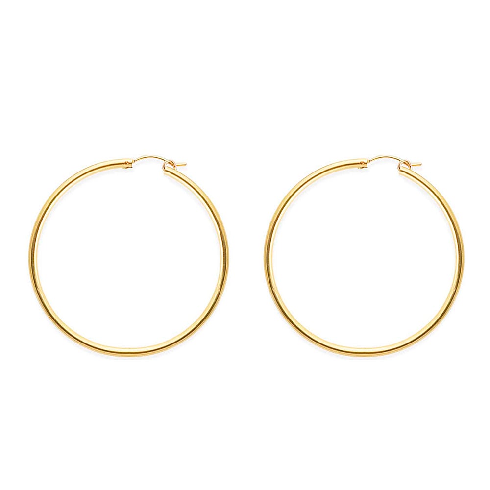 Argollas Hopp Marena 49MM GOLD FILLED 14/20 KT Argollas Hopp Marena 49MM GOLD FILLED 14/20 KT