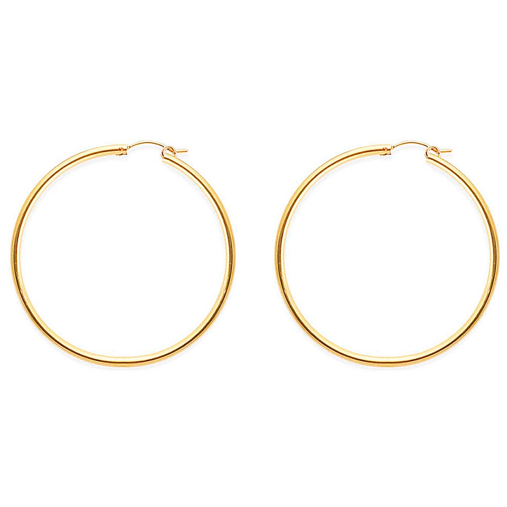 Argollas Hopp Marena 58MM GOLD FILLED 14/20 KT Argollas Hopp Marena 58MM GOLD FILLED 14/20 KT