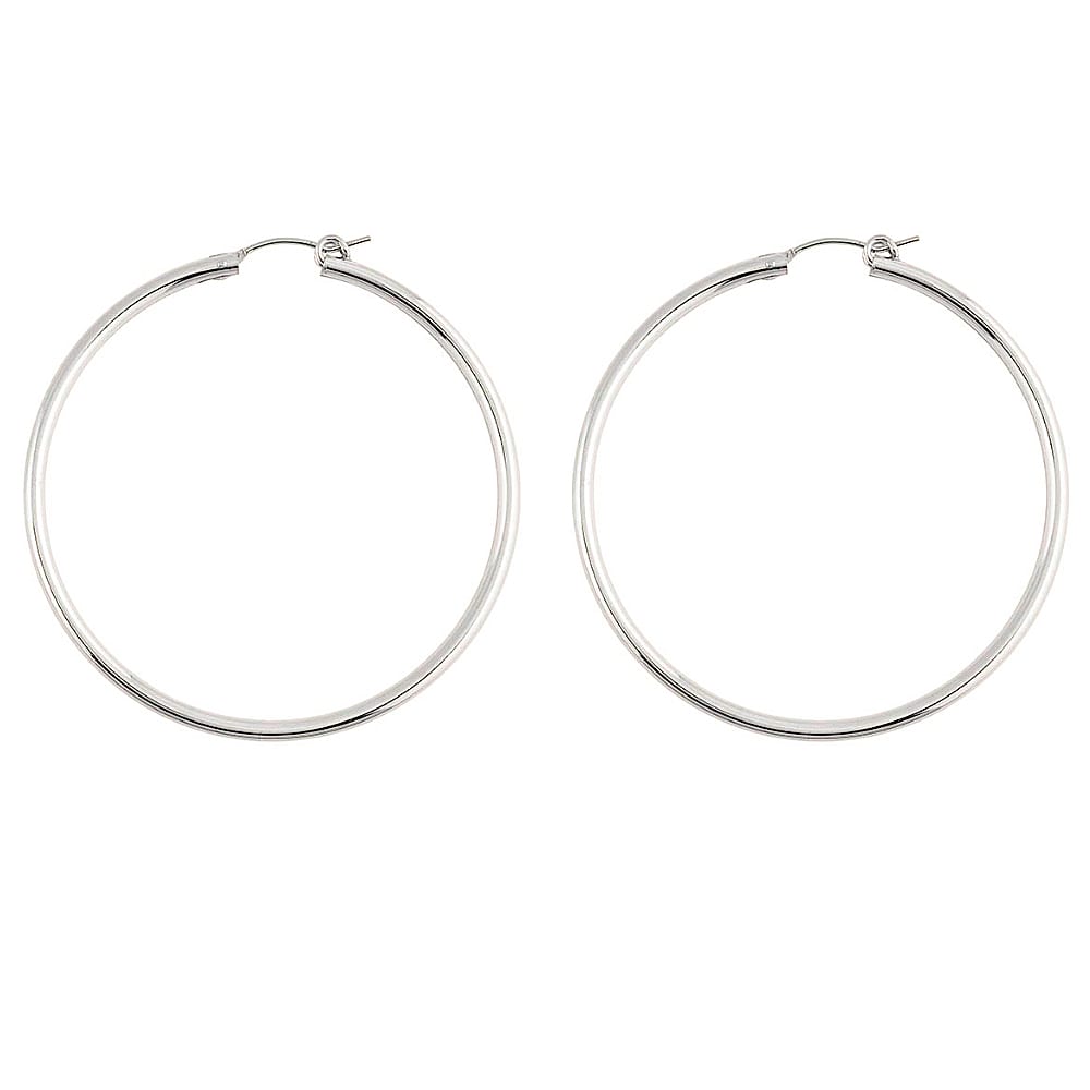Argollas Amanda 54MM XL Lisas PLATA 925 Argollas Amanda 54MM XL Lisas PLATA 925
