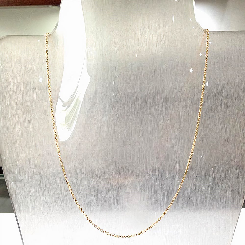 Cadena Argolla Forza 45 cm Oro 18KT Cadena Argolla Forza 45 cm Oro 18KT