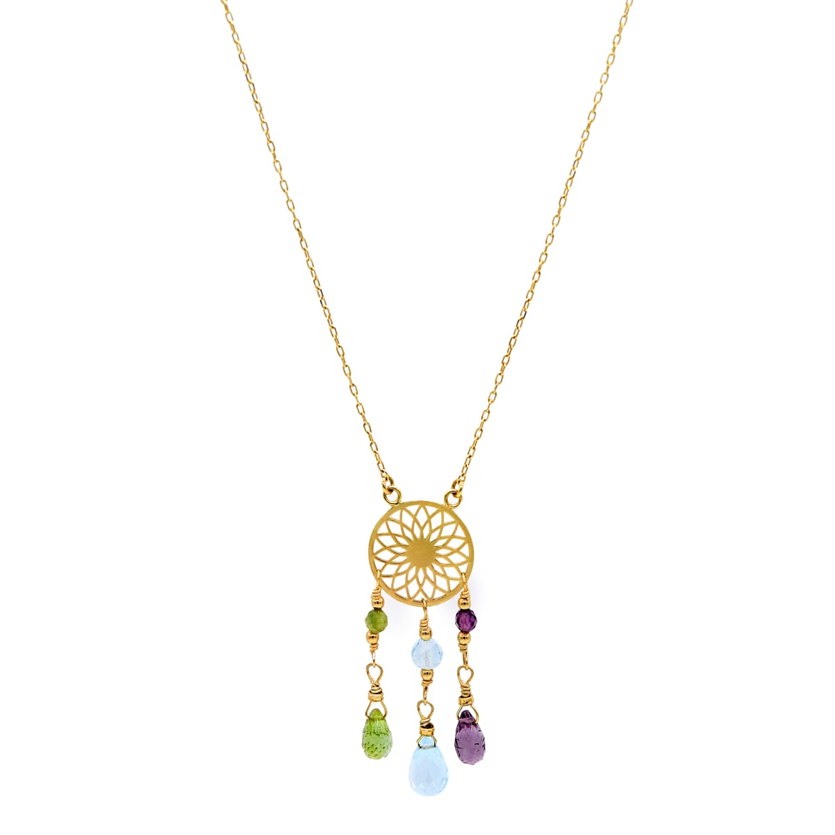 Collar Atrapa Sueños de Esperanza Oro 18Kt Collar Atrapa Sueños de Esperanza Oro 18Kt