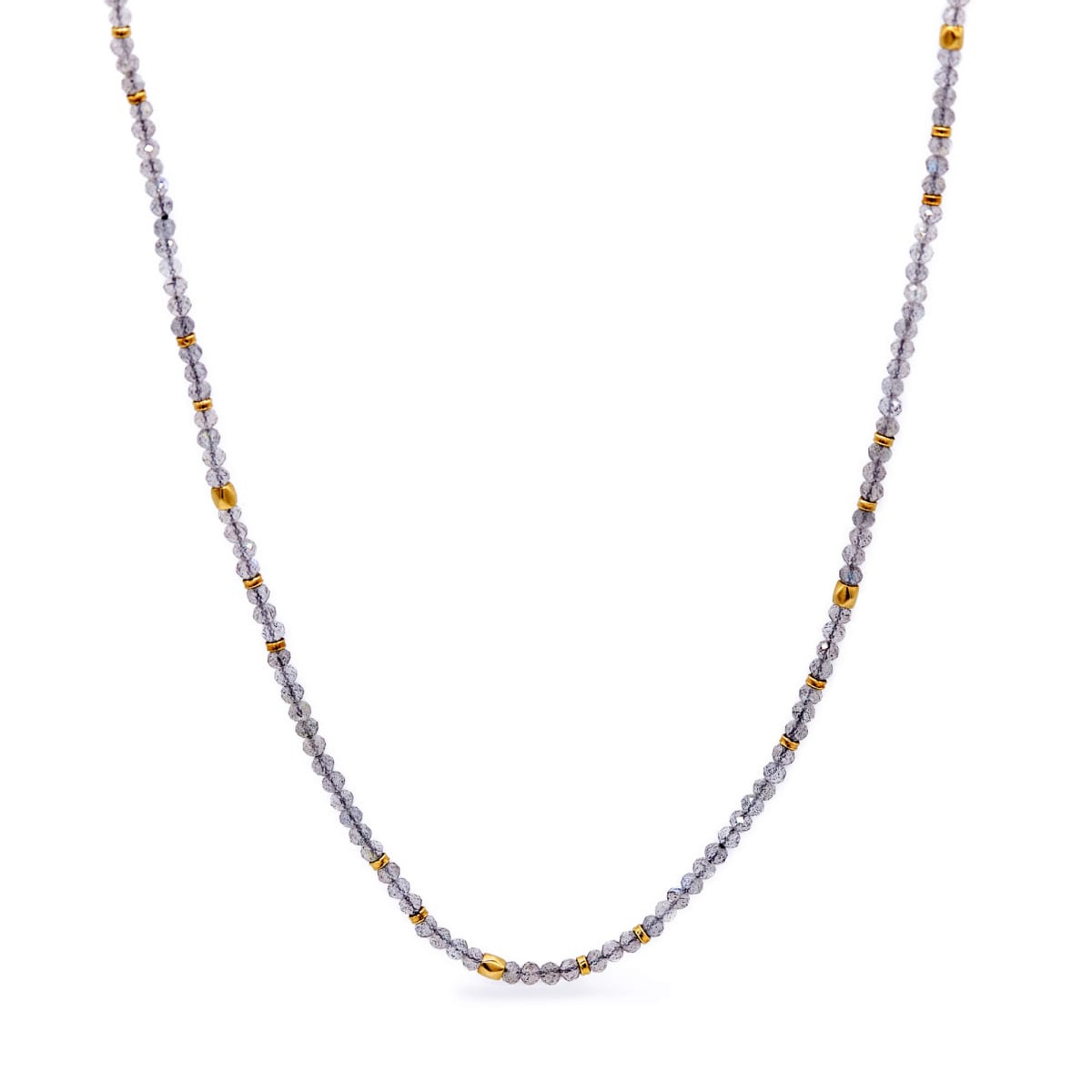 Collar Labradorita Regulabre ORO 18KT Collar Labradorita Regulabre ORO 18KT