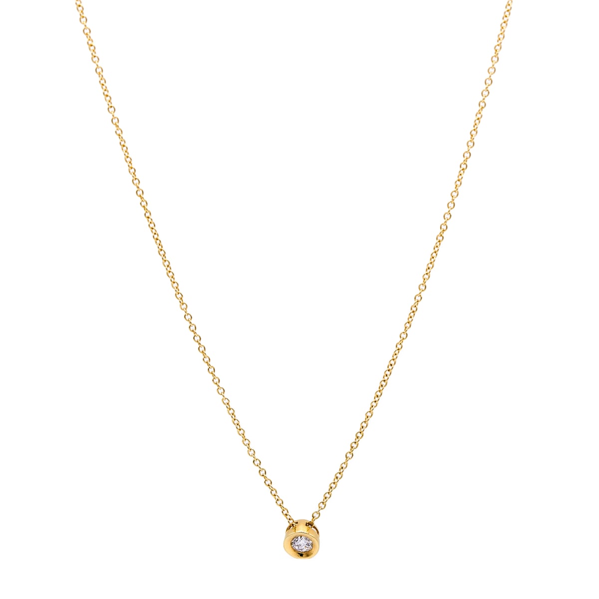 Collar Punto de Luz Biselado ORO 18KT Collar Punto de Luz Biselado ORO 18KT