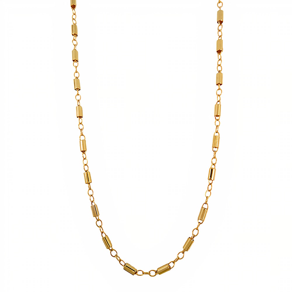 Collar Lorenza Tubitos 45CM GOLD FILLED 14/20 KT Collar Lorenza Tubitos 45CM GOLD FILLED 14/20 KT