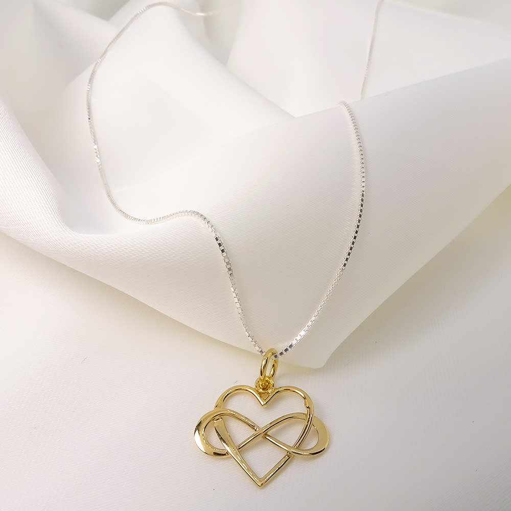 Collar Amor Infinito 45CM PLATA 925/VERMEIL 14 KT Collar Amor Infinito 45CM PLATA 925/VERMEIL 14 KT