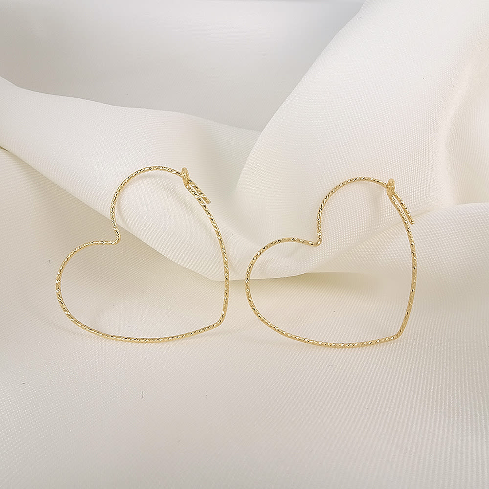 Argollas Loved Textura 27MM GOLD FILLED 14/20KT Argollas Loved Textura 27MM GOLD FILLED 14/20KT