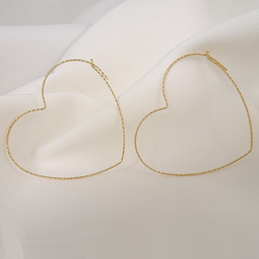Argollas Loved Textura 40MM GOLD FILLED 14/20KT Argollas Loved Textura 40MM GOLD FILLED 14/20KT