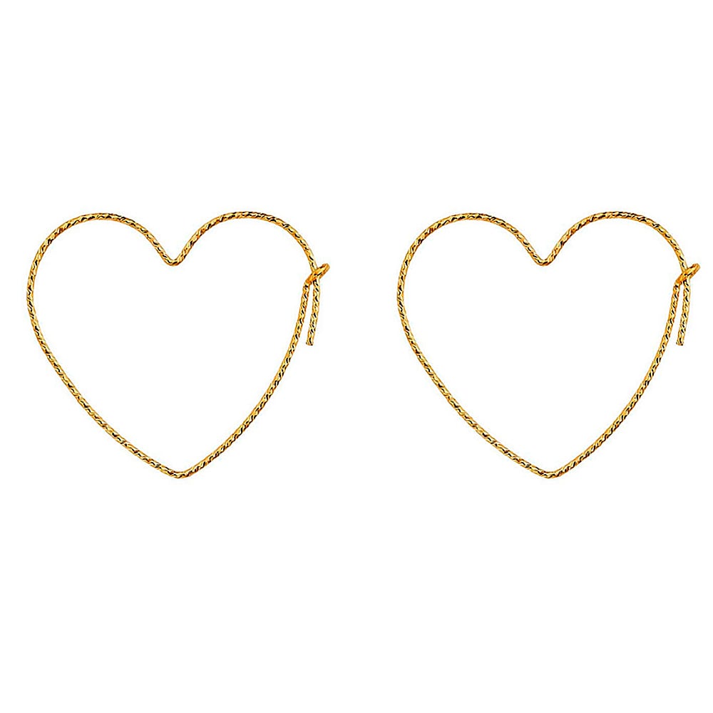 Argollas Loved Textura 40MM GOLD FILLED 14/20KT Argollas Loved Textura 40MM GOLD FILLED 14/20KT