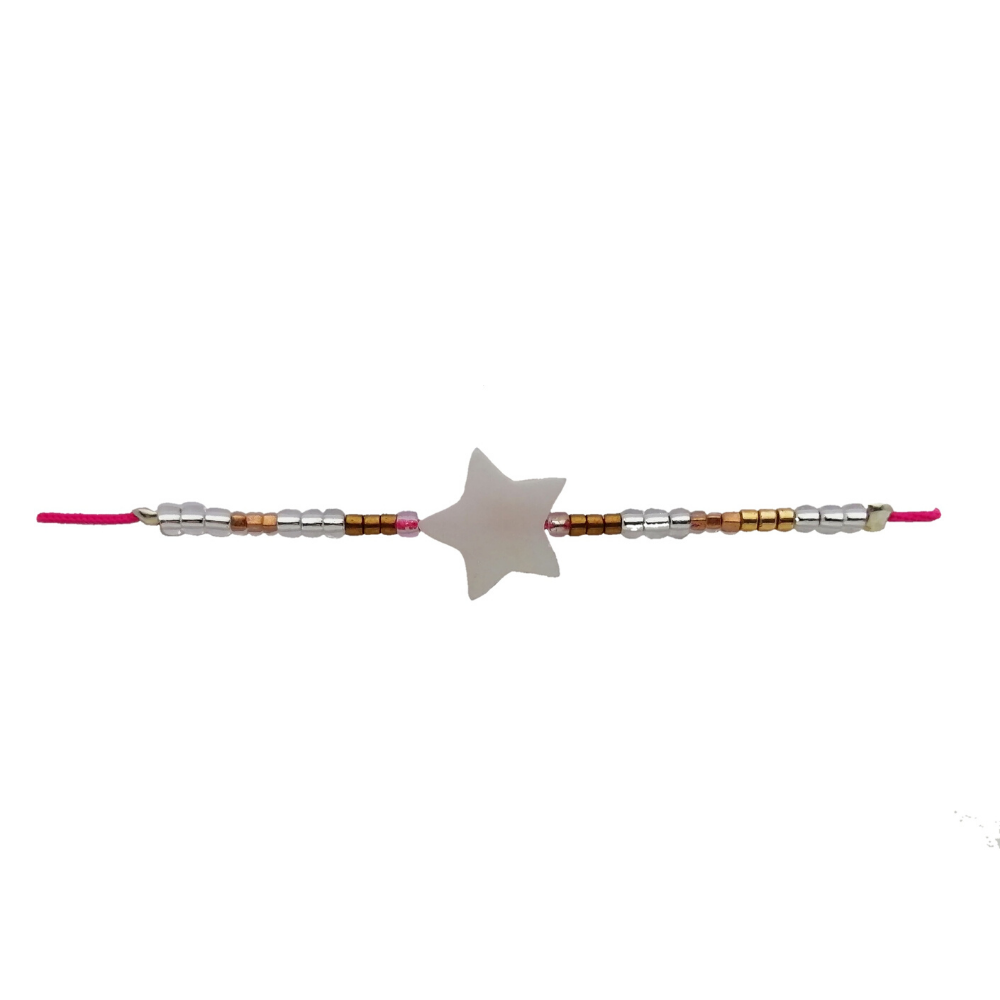 Pulsera Estrella de Nacar Fuxia Pulsera Estrella de Nacar Fuxia