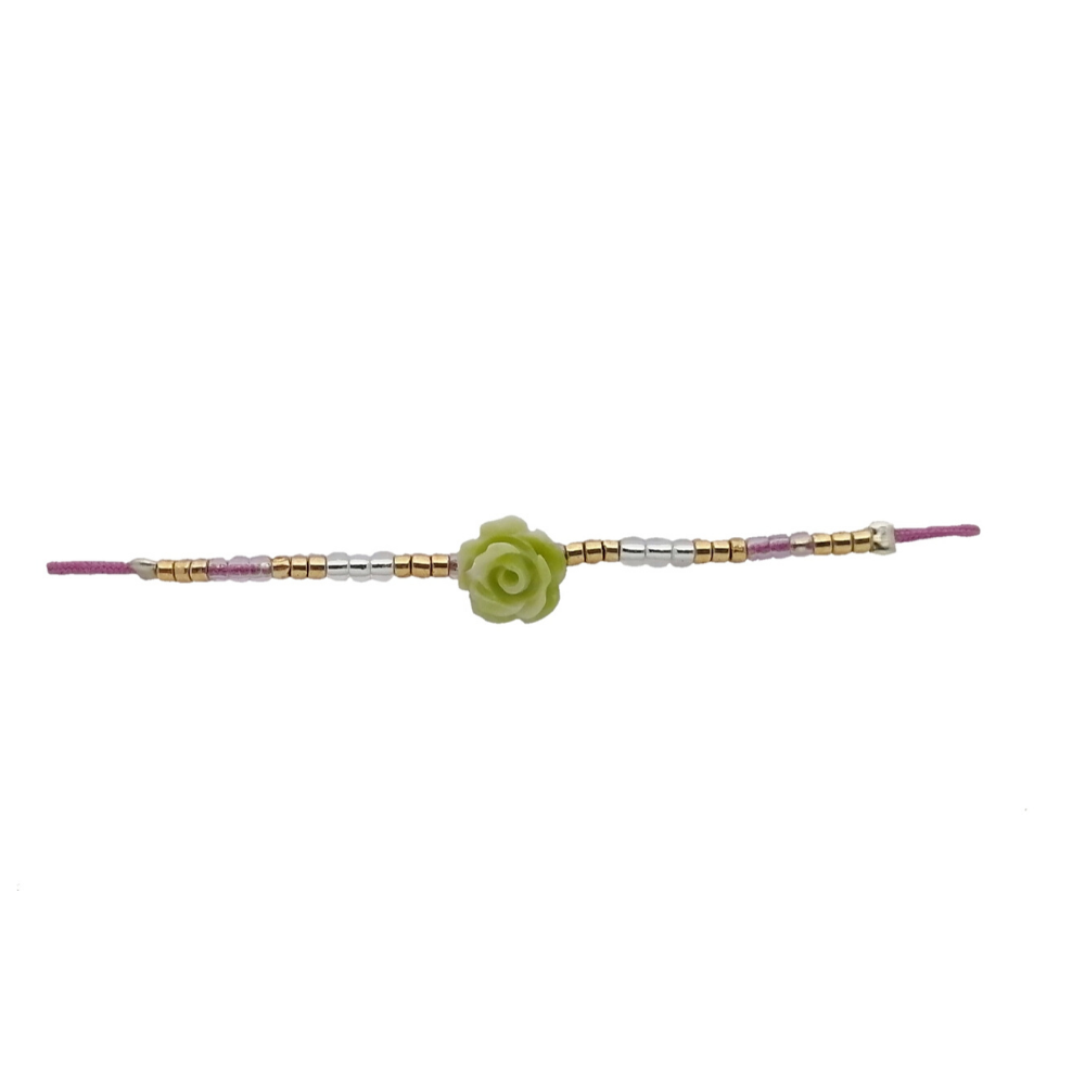 Pulsera Rosita Verde Pulsera Rosita Verde