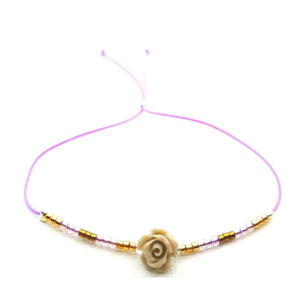 Pulsera Rosita Lila Pulsera Rosita Lila